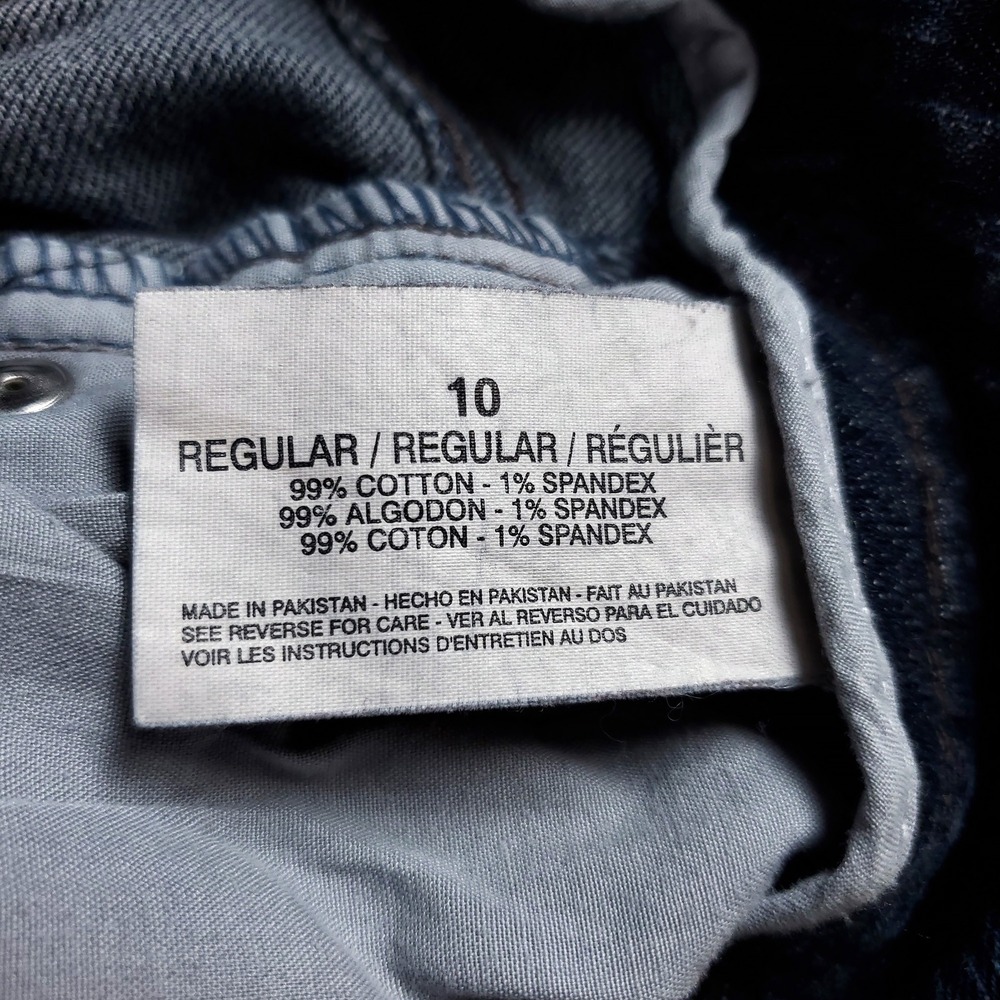 Code Bleu Jeans Straight Leg Dark Wash Stretch Denim Women's Size 10 - Picture 5 of 6